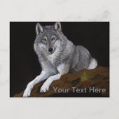 Gray Wolf Briefkaart (Voorkant)