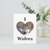 Gray Wolf Briefkaart (Staand voorkant)