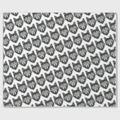 Gray Wolf Cadeaupapier (Vlak)