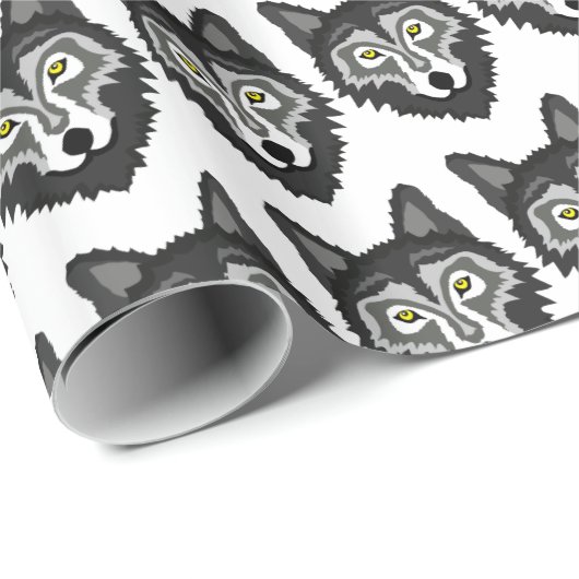 Gray Wolf Cadeaupapier (Rol Hoek)