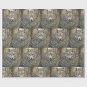 Gray Wolf Cadeaupapier (Vlak)