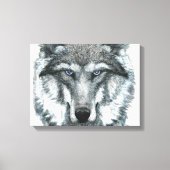 Gray Wolf Canvas Afdruk (Voorkant)