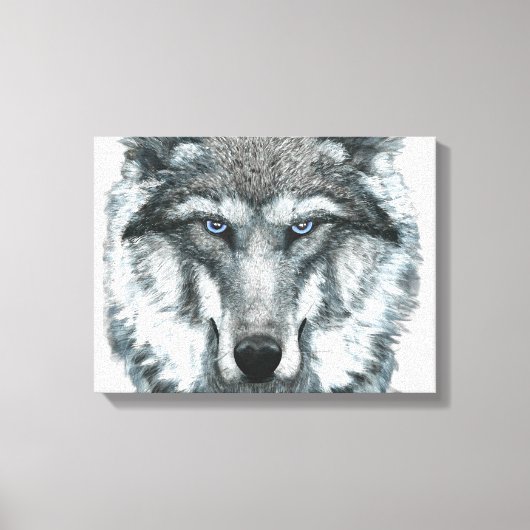 Gray Wolf Canvas Afdruk (Voorkant)