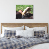 Gray Wolf Canvas Afdruk (Insitu (Slaapkamer))