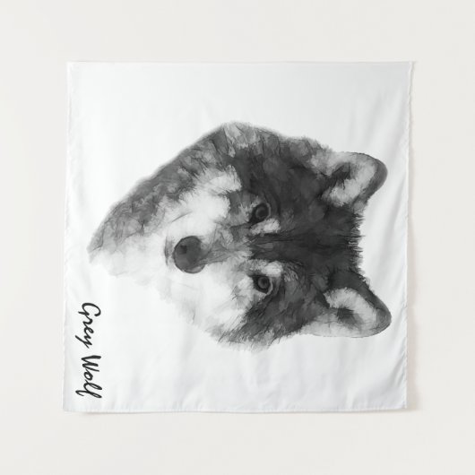 Gray Wolf charming Wandkleed (Voorkant (horizontaal))