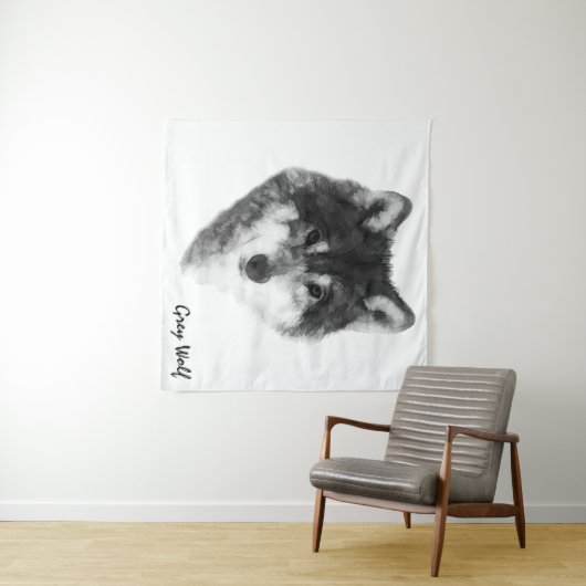 Gray Wolf charming Wandkleed (In Situ (horizontaal))