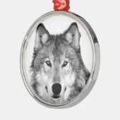GRAY WOLF CHRISTMAS ORNAMENT (Links)