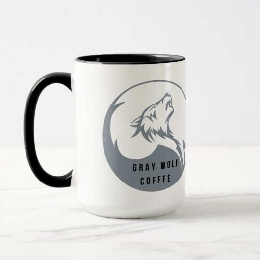 Gray Wolf Coffee 15oz Mok (Links)