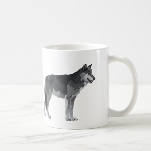 Gray Wolf Coffee Mok (Rechts)