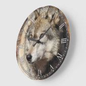 Gray Wolf Decorative Wall klok (Hoek)