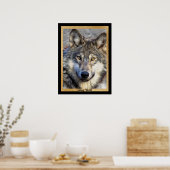 Gray Wolf Dignity Poster (Keuken)