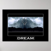 Gray Wolf DREAM Motivatie Art Poster (Voorkant)