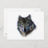 Gray Wolf Eyes Briefkaart (Voorkant / Achterkant)