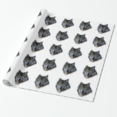 Gray Wolf Eyes Cadeaupapier (Uitgerold)