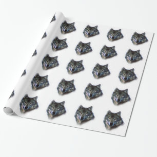 Gray Wolf Eyes Cadeaupapier