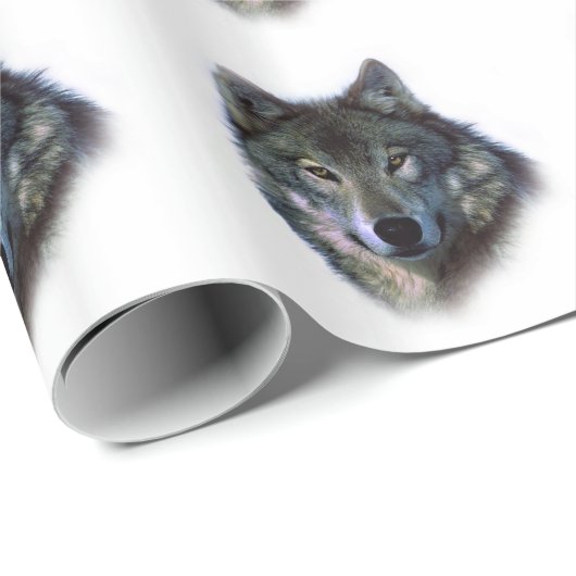 Gray Wolf Eyes Cadeaupapier (Rol Hoek)
