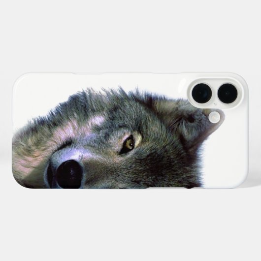 Gray Wolf Eyes Case-Mate iPhone Case (Achterkant (horizontaal))
