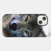 Gray Wolf Eyes iPhone Hoesje (Achterkant horizontaal)