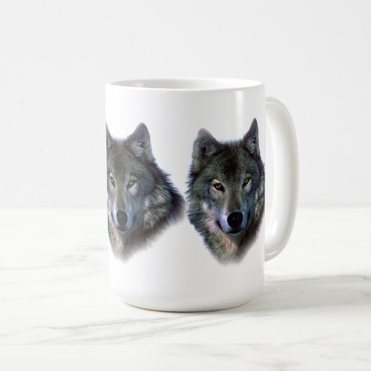Gray Wolf Eyes Koffiemok (Voorkant rechts)