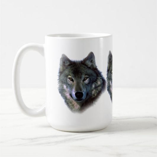 Gray Wolf Eyes Koffiemok (Links)