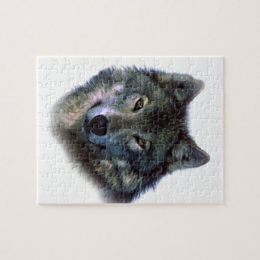 Gray Wolf Eyes Legpuzzel (Horizontaal)