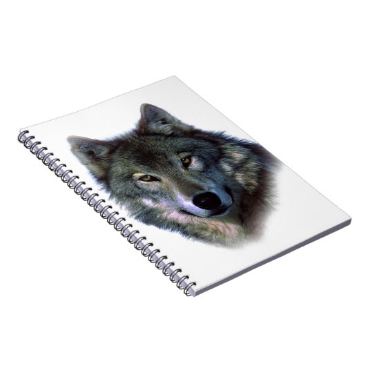 Gray Wolf Eyes Notitieboek (Rechterzijde)