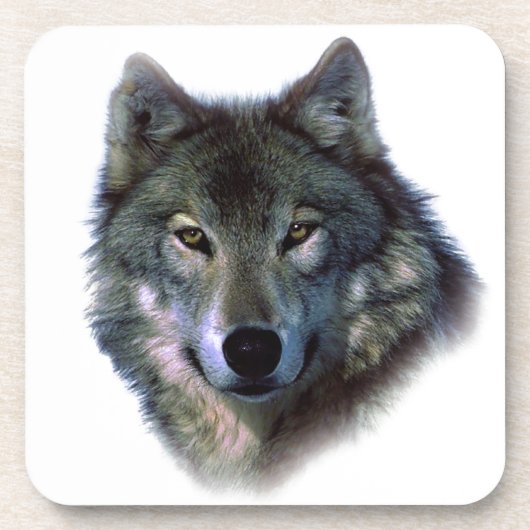 Gray Wolf Eyes Onderzetter (Voorkant)