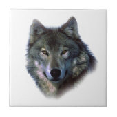 Gray Wolf Eyes Tegeltje (Voorkant)