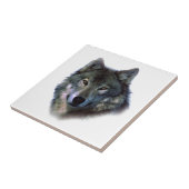 Gray Wolf Eyes Tegeltje (Zijkant)