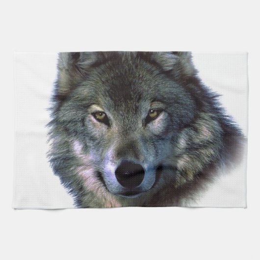 Gray Wolf Eyes Theedoek (Horizontaal)