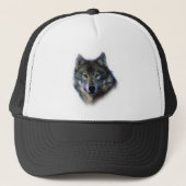 Gray Wolf Eyes Trucker Pet (Voorkant)