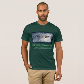 Gray Wolf Eyes Wildlife Conservation T-Shirt (Voorkant volledig)