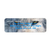 GRAY WOLF EYES Wildlife Return Address Labels (Voorkant)