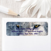 GRAY WOLF EYES Wildlife Return Address Labels (Insitu)