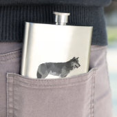 Gray Wolf Flask Flacon (Voorbeeld)