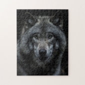 Gray Wolf Forest Wilde Animals Natuur Kijk omhoog Legpuzzel (Verticaal)