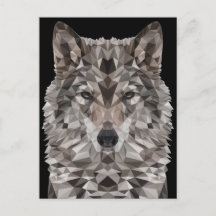 Gray Wolf Geometric Portret