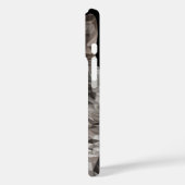 Gray Wolf Geometric Portret Case-Mate iPhone Case (Achterkant / Links)