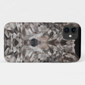 Gray Wolf Geometric Portret Case-Mate iPhone Case (Achterkant (horizontaal))
