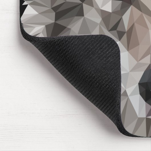 Gray Wolf Geometric Portret Muismat (Hoek)