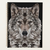 Gray Wolf Geometric Portret Planner (Voorkant)