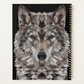 Gray Wolf Geometric Portret Planner (Achterkant)