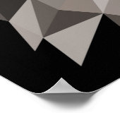 Gray Wolf Geometric Portret Poster (Hoek)