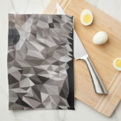 Gray Wolf Geometric Portret Theedoek (Quarter Fold)