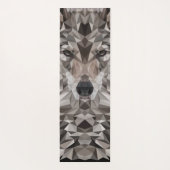 Gray Wolf Geometric Portret Yogamat (Achterkant)