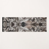 Gray Wolf Geometric Portret Yogamat (Voorkant (horizontaal))
