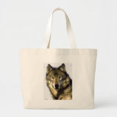 Gray Wolf Grote Tote Bag (Voorkant)