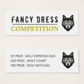 Gray Wolf, Halloween Competition Tickets Mini Visitekaartjes (Voorkant /achterkant)