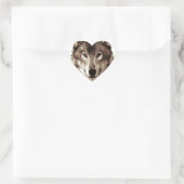 Gray Wolf Hart Sticker (Tas)