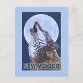 Gray Wolf Howling New Mexico Briefkaart (Voorkant)